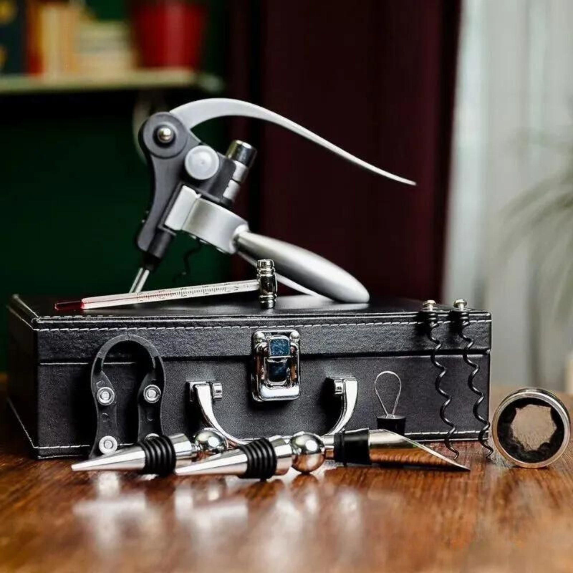 Cadou Set Valiza cu accesorii de vin Premium