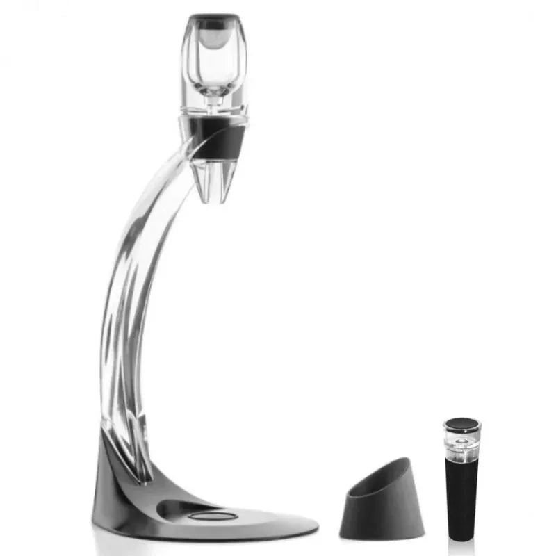 Cadou Decantor Vin cu Suport Arcuit