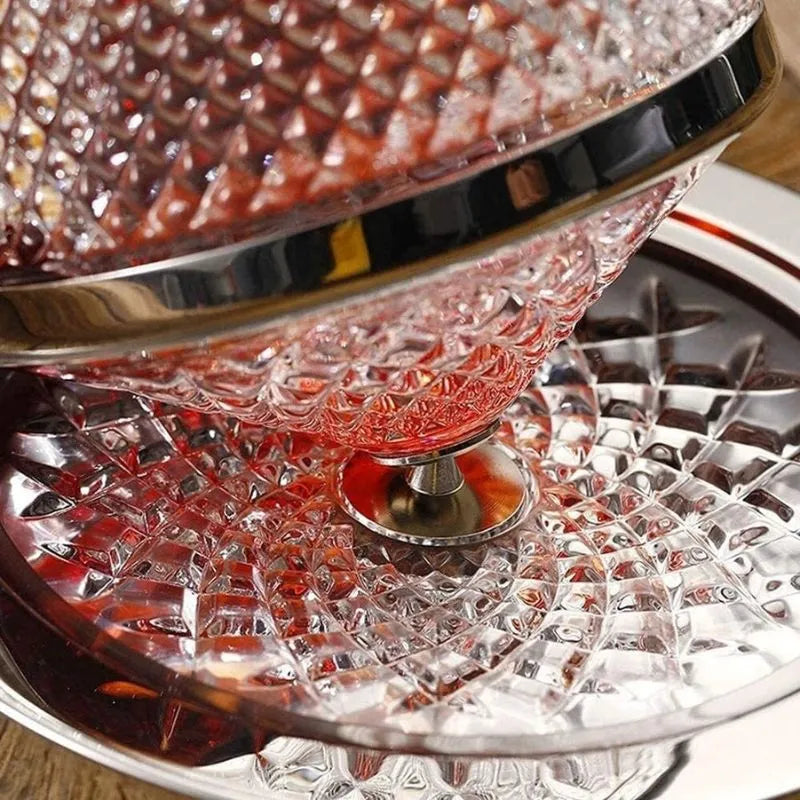 Cadou Decantor de bauturi rotativ cu 2 Pahare