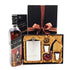 Coș Black Label Collection cu whisky Johnnie Walker Black Label, set cadou 5 piese și cutie premium