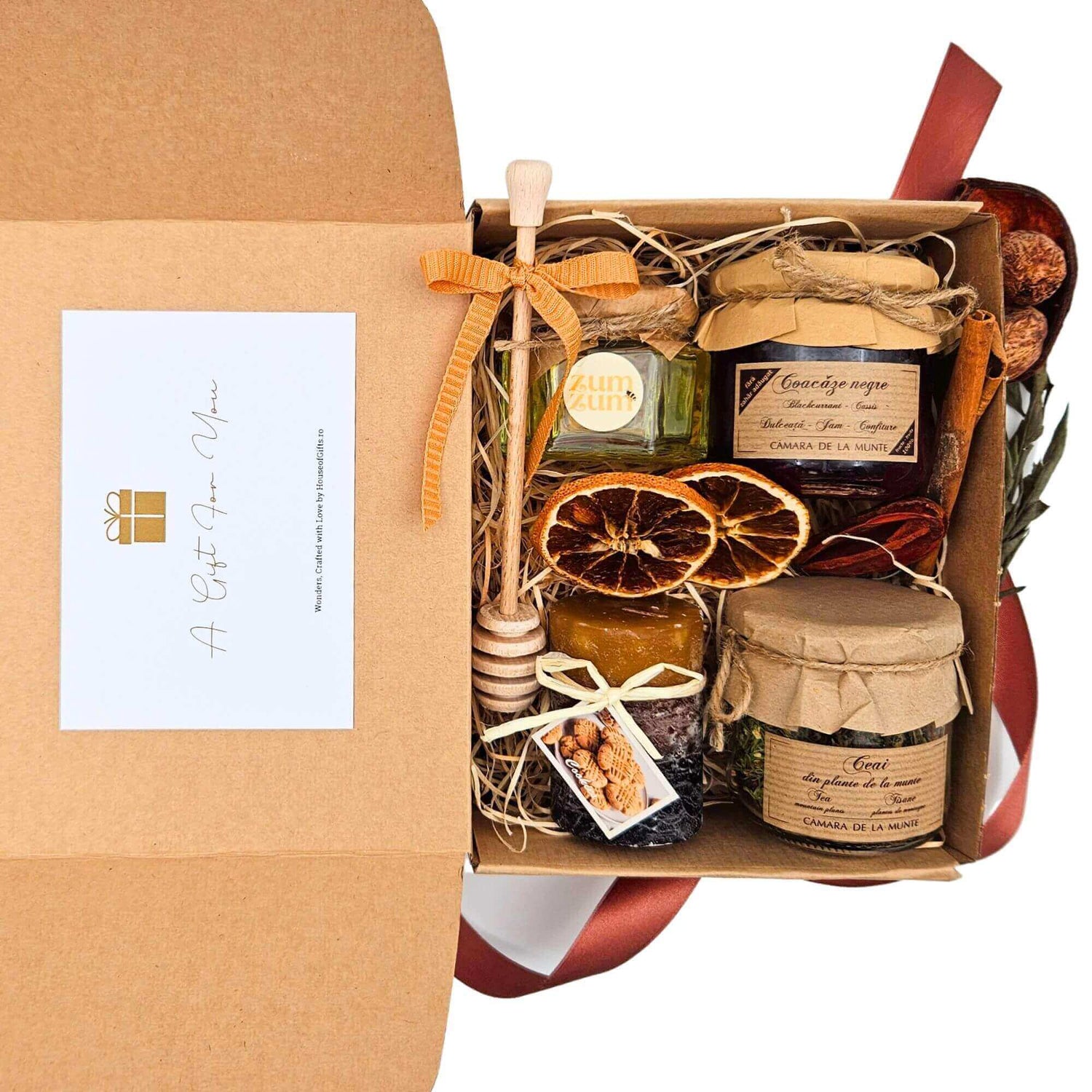 Cutie cadou "Recolta de la munte" cadou pentru femei barbati si companii cadou craciun cadou paste