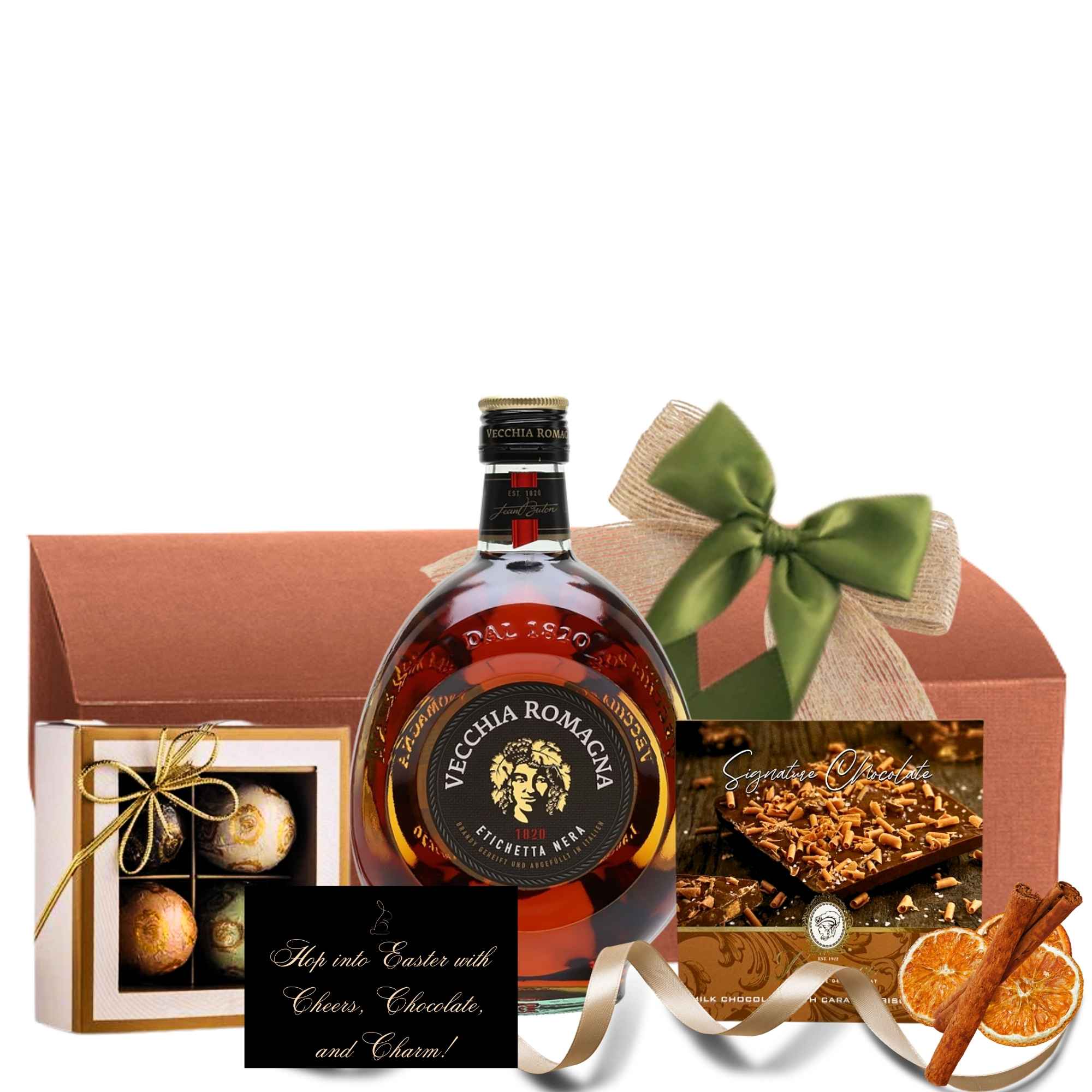 cadouri paste barbati cu brandy vecchia romagna si praline de ciocolata