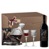 Set Aurum Ruby Noble Decanter cu vin Crama de Matei Odor, decantor rotativ și ciocolată Laurence în cutie premium