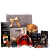 Set Saved by Martell cu coniac XO, cafea Davidoff, praline cu lichior, dulceață de nuci verzi și panettone într-o cutie cadou premium