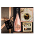 Set Celebrate in Rosé Style cu șampanie G.H. Martel Rose Brut, praline Trilogie Chocolate Lovers și cutie Laurence Bells