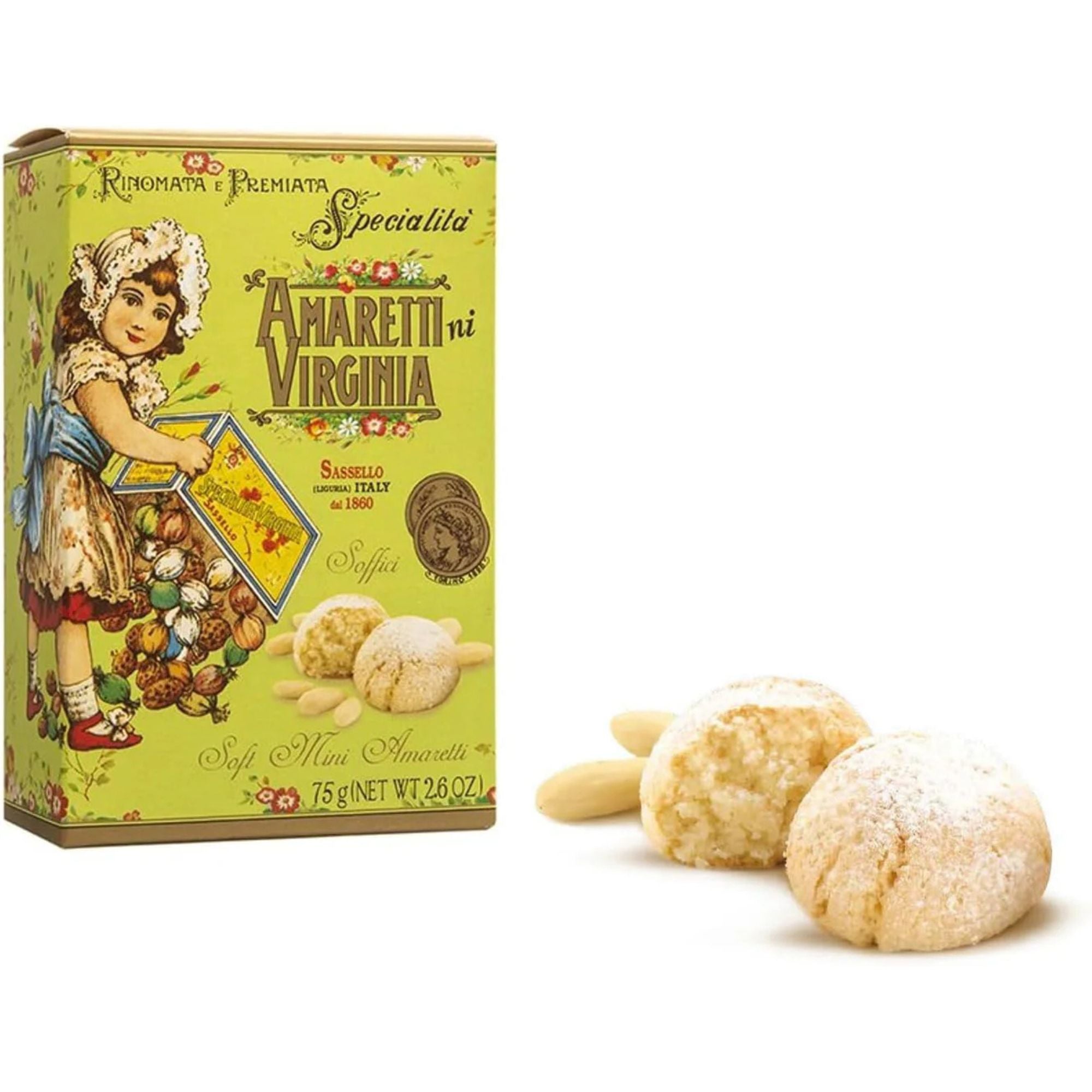 mini amaretti virginia biscuiti migdale 75g