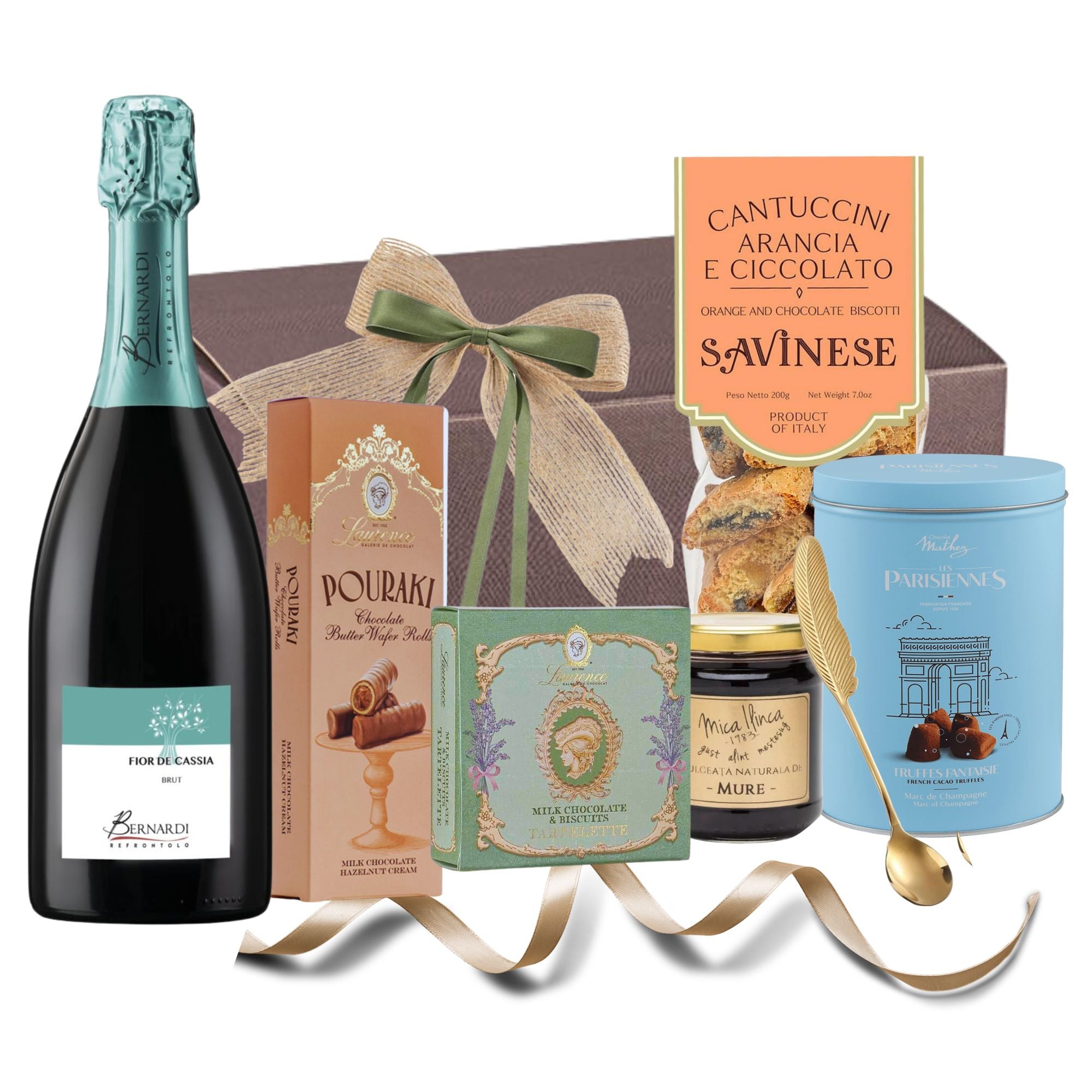 Cosuri cadou 1 8 martie cu prosecco si dulciuri premium