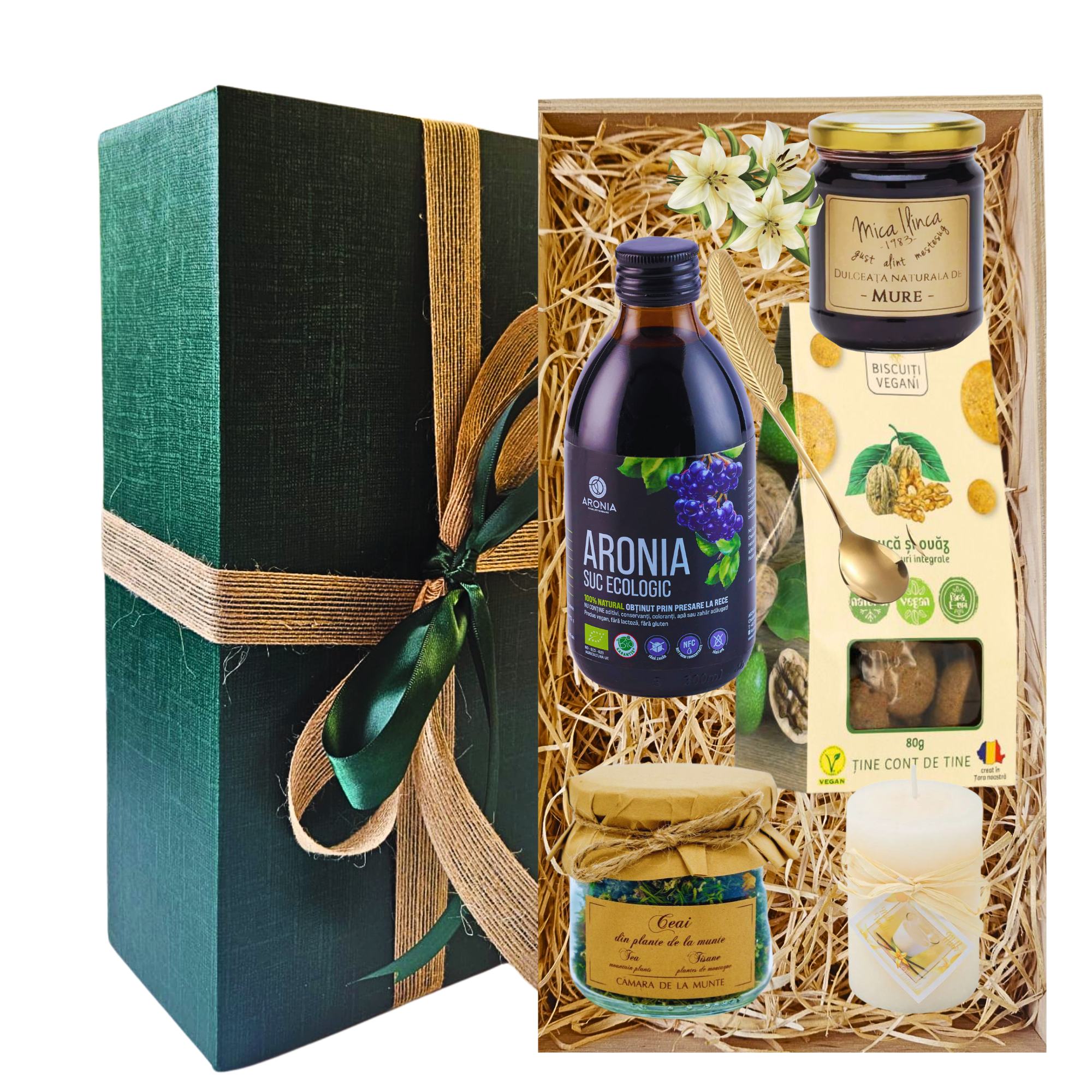 Cadouri de martisor cu suc aronia eco si produse naturale