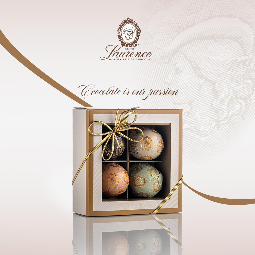 Cutie 4 Praline Laurence Chocolate – Ciocolată Premium (130 g)