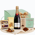 Cutie cadou Champagne Moments cu Moët & Chandon și praline rotunde Laurence