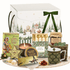 Cutie cadou Christmas Story cu ceai Kingsleaf Starlight Gold și trufe de cacao Mathez