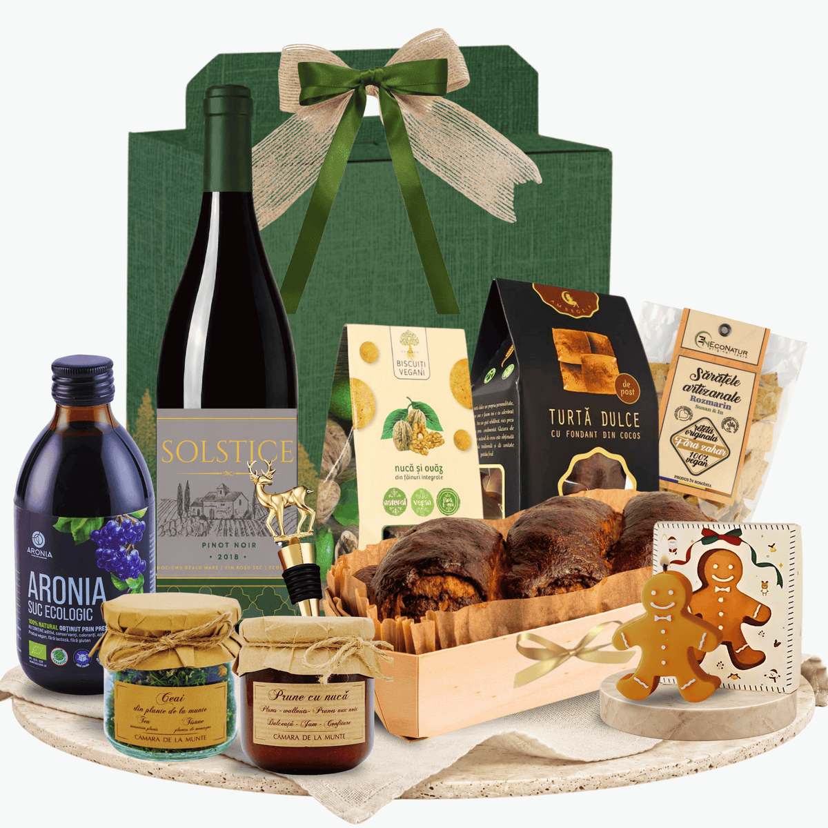 Cutie cadou Tradiție în Dar cu vin roșu Solstice și suc de aronia Charlottenburg