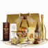 Cutie cadou Wrapped in Gold cu prosecco Bottega Gold și mini tarte Laurence Royal Cookies