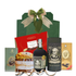 Coș A Diplomatic Choice cu Rom Diplomatico, ciocolată Laurence, praline Excelcium și panettone Kopernik în cutie premium