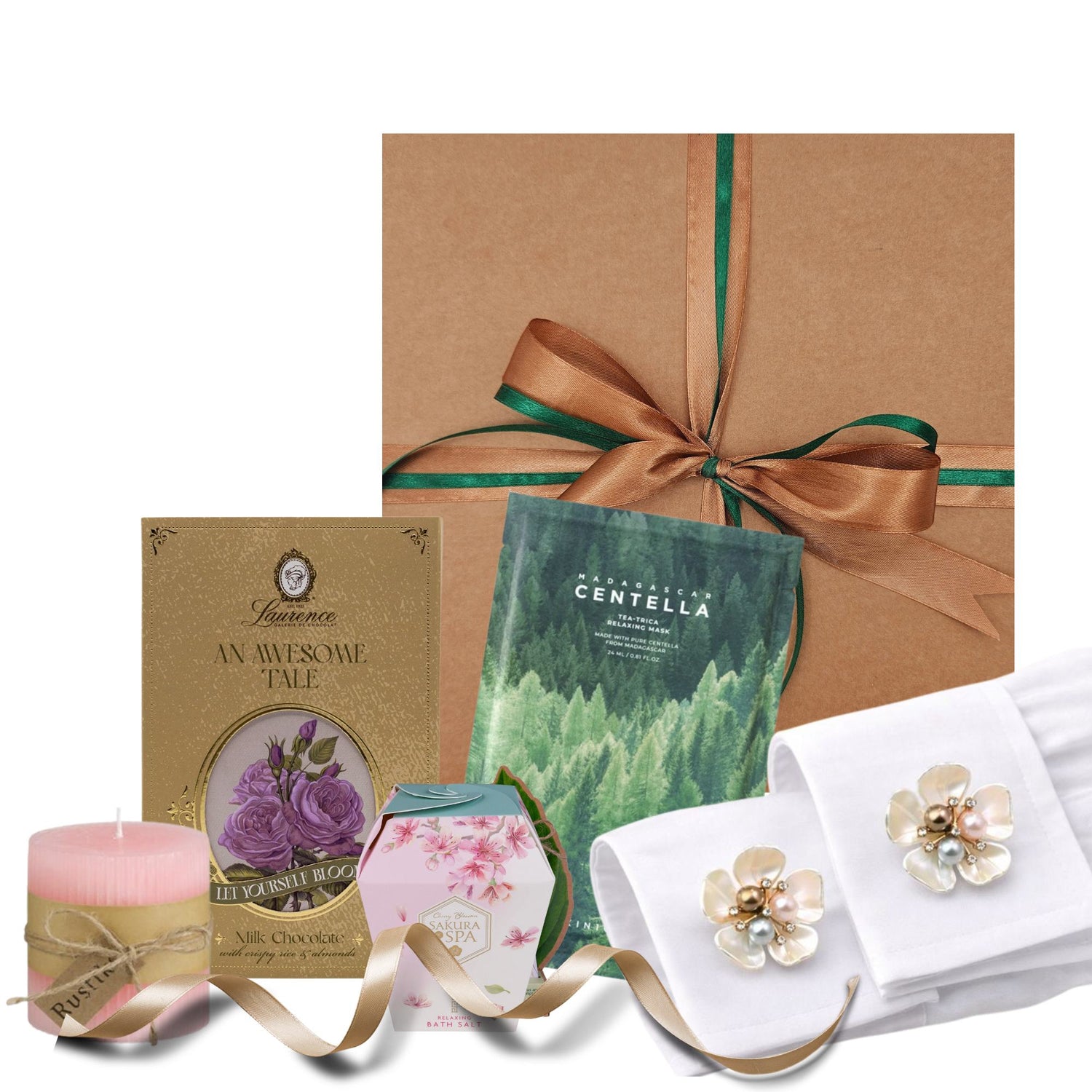 Cos cadou 8 martie cu produse spa si ciocolata premium