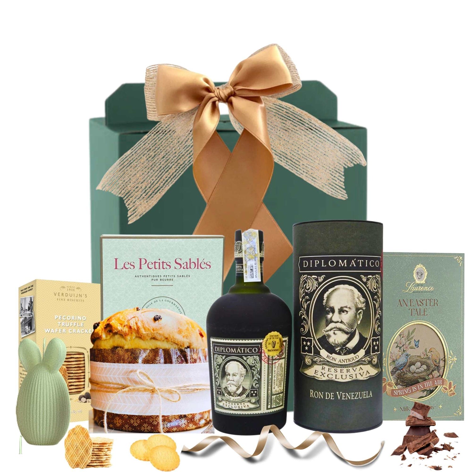 cadouri de paste pentru el cu rom diplomatico si selectie de dulciuri gourmet