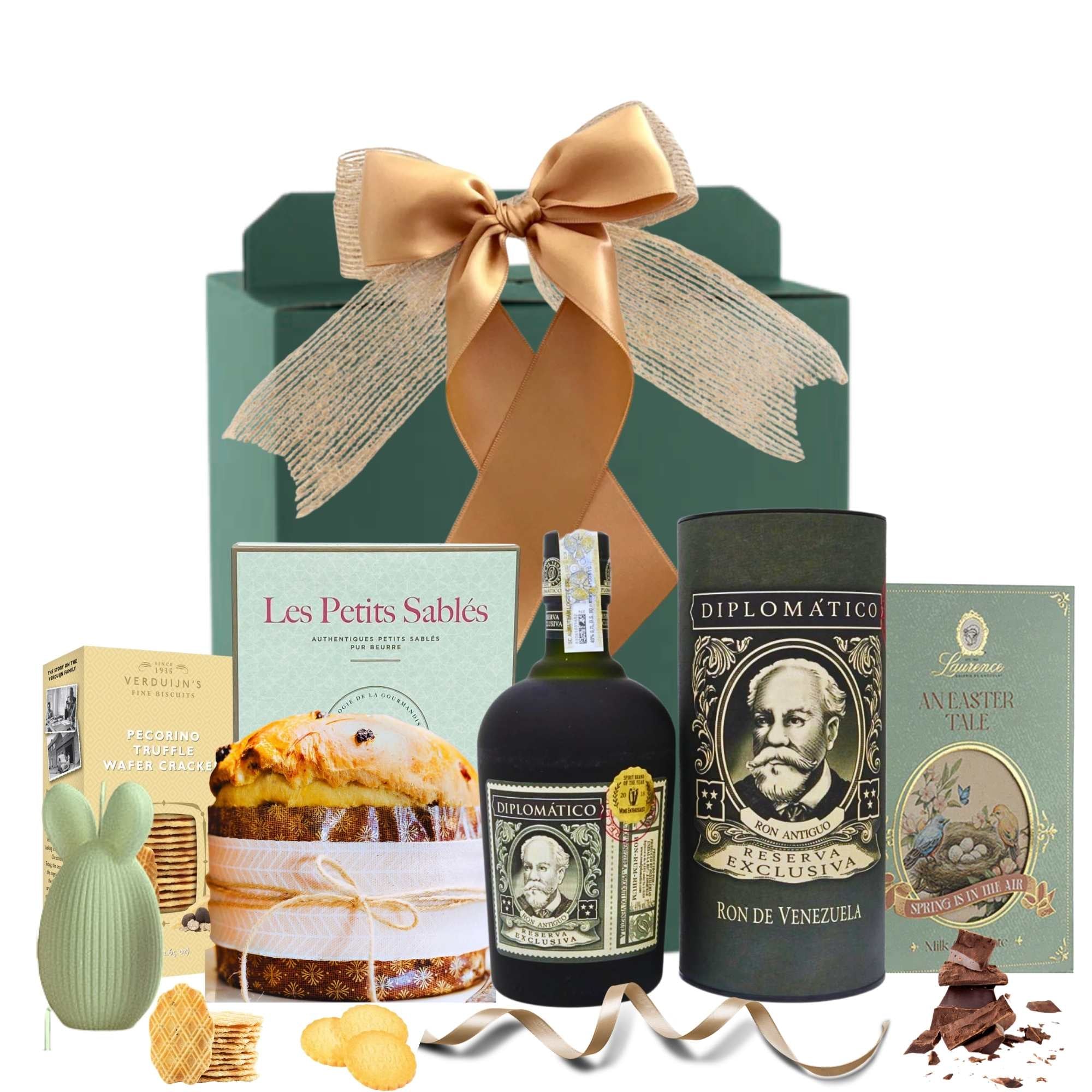 cadouri de paste pentru el cu rom diplomatico si selectie de dulciuri gourmet