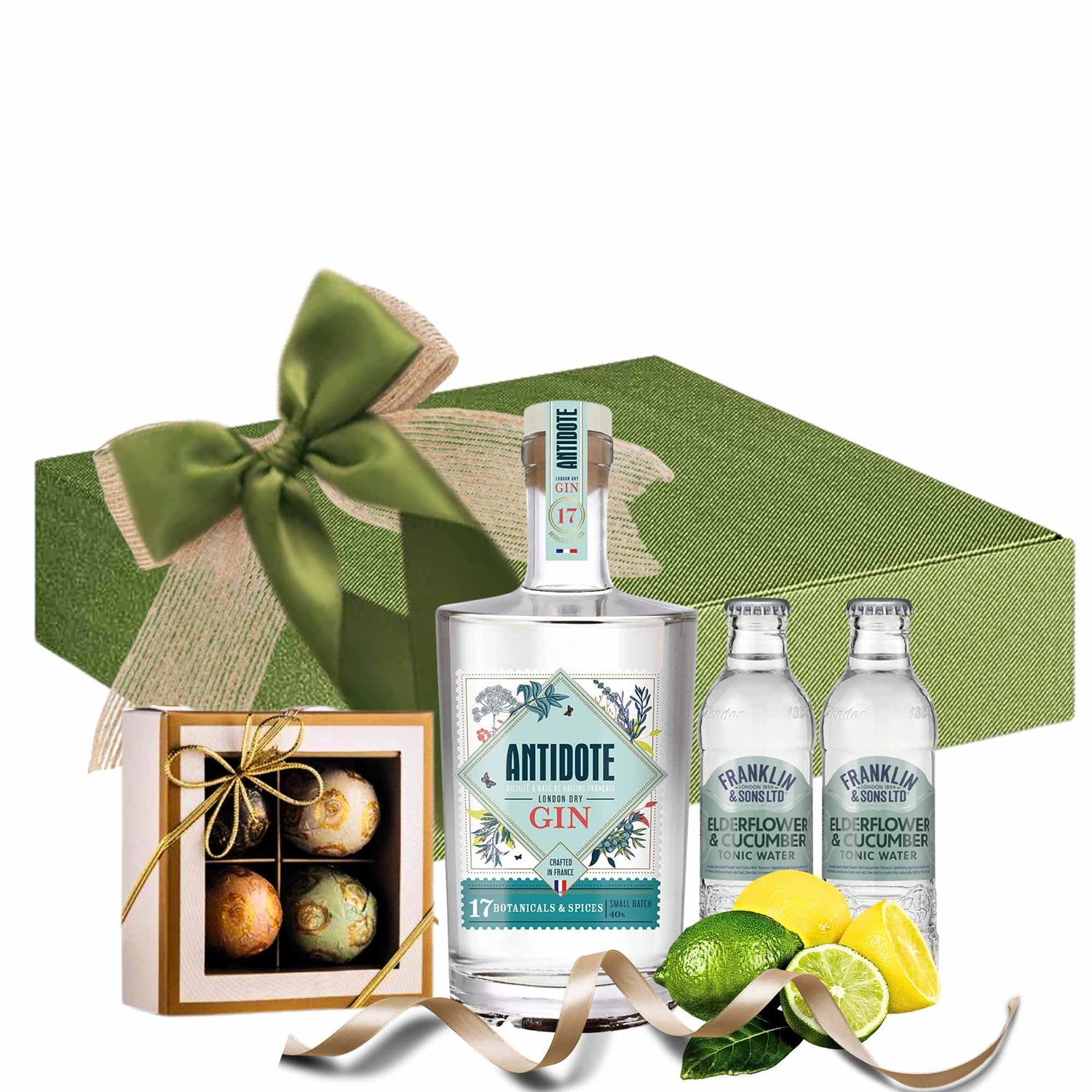 cadouri de paste pentru prieteni cu gin tonic praline si cadou premium