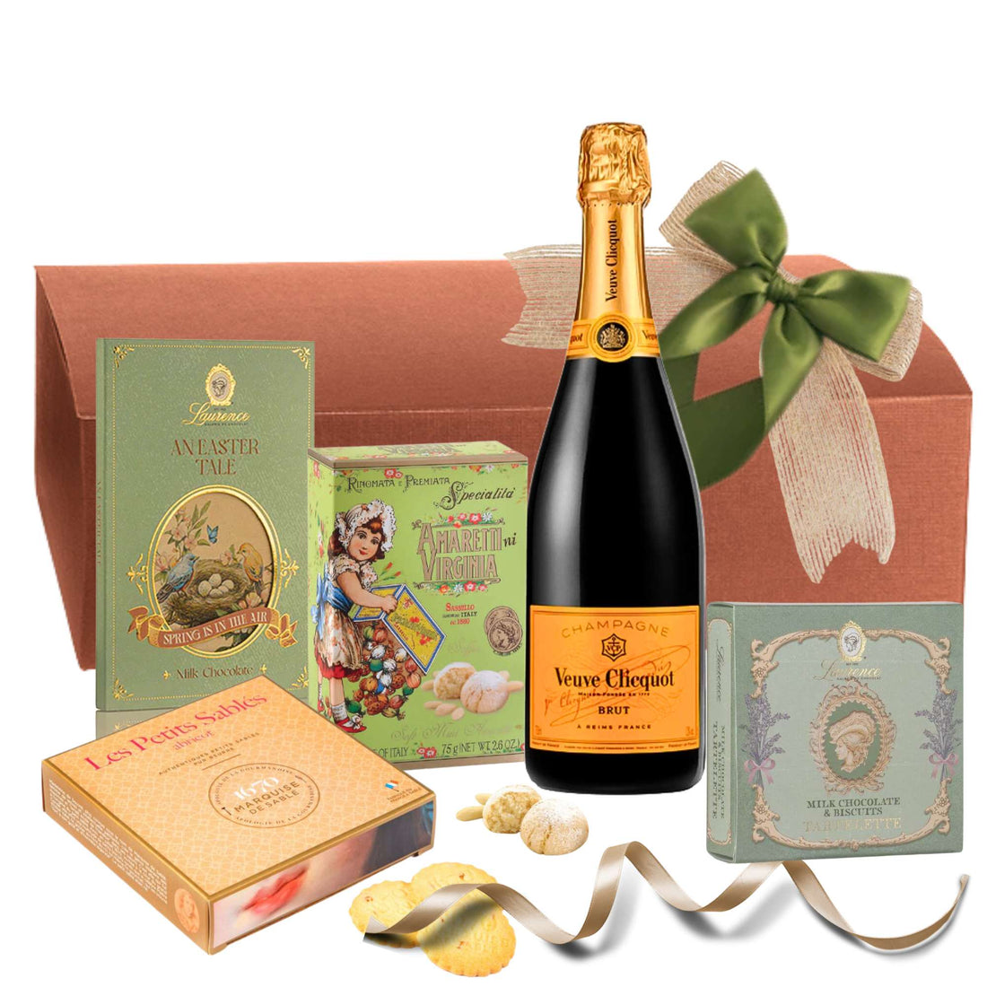 cadouri paste premium cu sampanie veuve clicquot si praline gourmet
