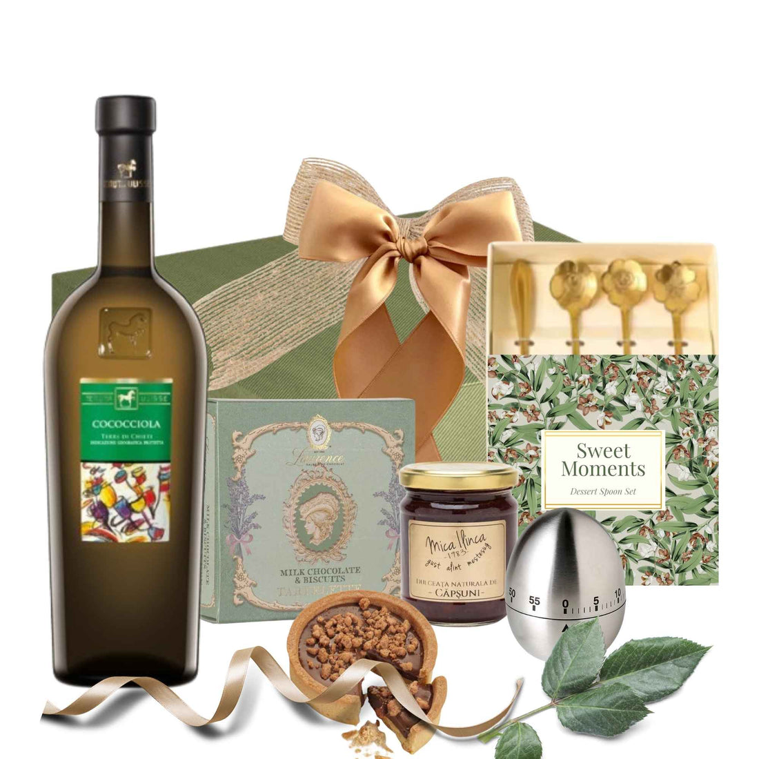 cadouri pentru femei de paste cu vin alb cococciola si dulciuri gourmet