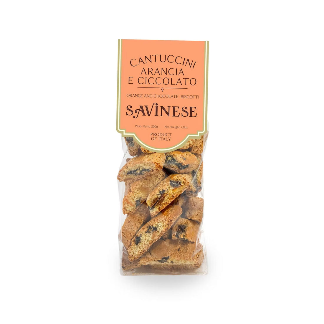 cantuccini portocala si ciocolata savinese 200g

