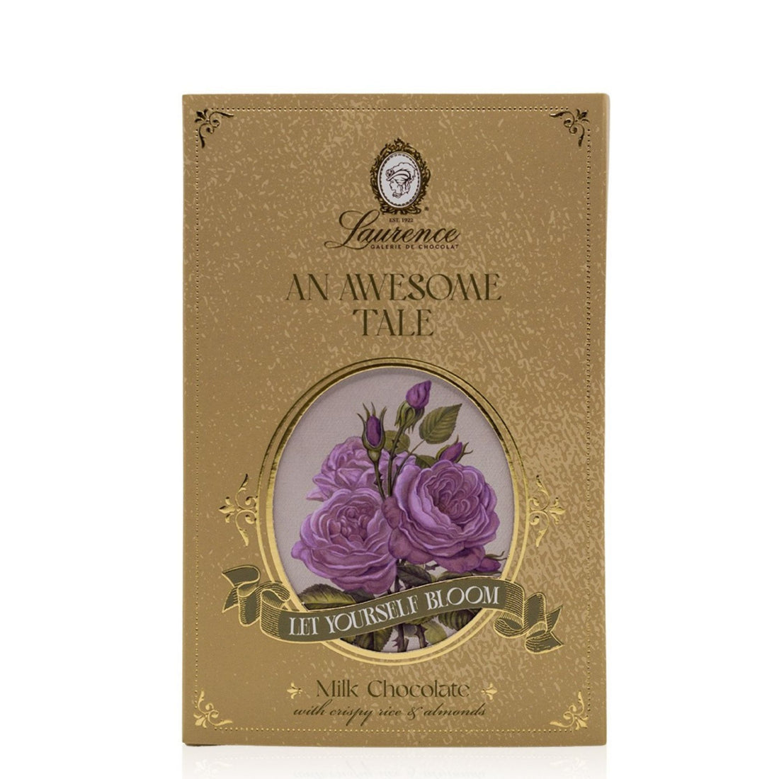 ciocolata laurence an awesome tale 80g migdale si orez crocant
