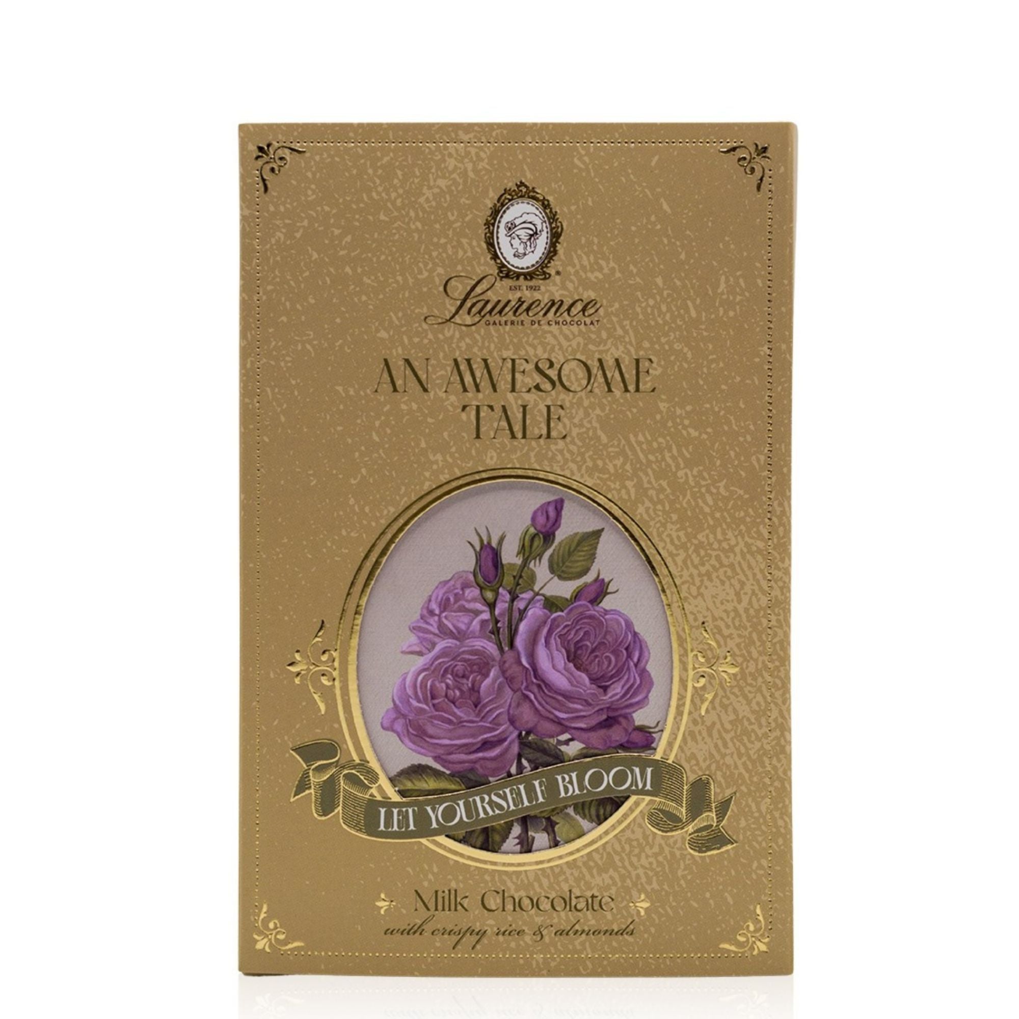 ciocolata laurence an awesome tale 80g migdale si orez crocant
