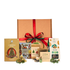 Coș Winter Wonderland cu kit plantare brad, ceai Basilur Vintage, ciocolată Laurence și fursecuri Jacobsen în ambalaj premium