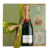 cos cadouri paste cu sampanie Moet Chandon si dulciuri gourmet