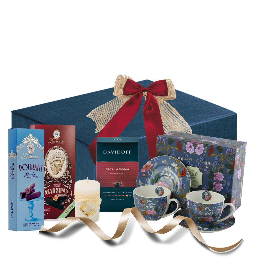 Set Cadou Cafea Davidoff Harmony cu Davidoff Rich Aroma, praline Laurence şi căni W. Kilburn în cutie cadou