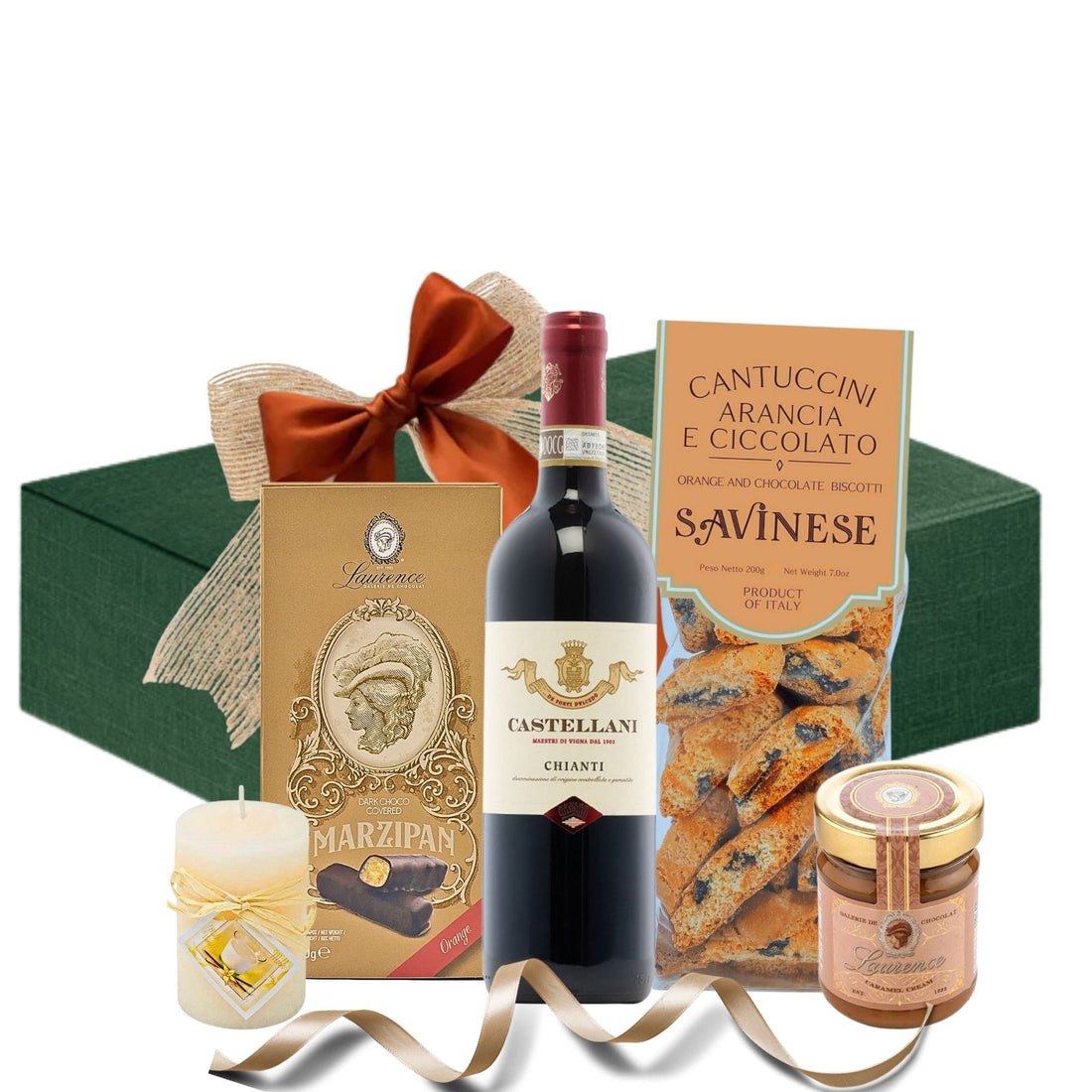 Cadou Chianti Regal cu vin Castellani Chianti și delicii Laurence &amp; Savinese