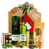 Coș cadou Glenfiddich Cheer cu whisky 12 ani și selecție de trufe și praline într-o cutie festivă