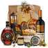 Cos cadou Crăciun Royal Brandy cu Vecchia Romagna, vin barrique, panettone și dulciuri, în cutie festivă