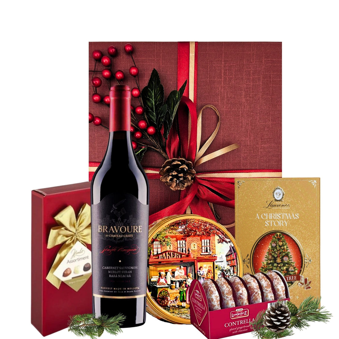 Vin Roșu Excellence Château Cristi Bravoure în cutie cadou festiv