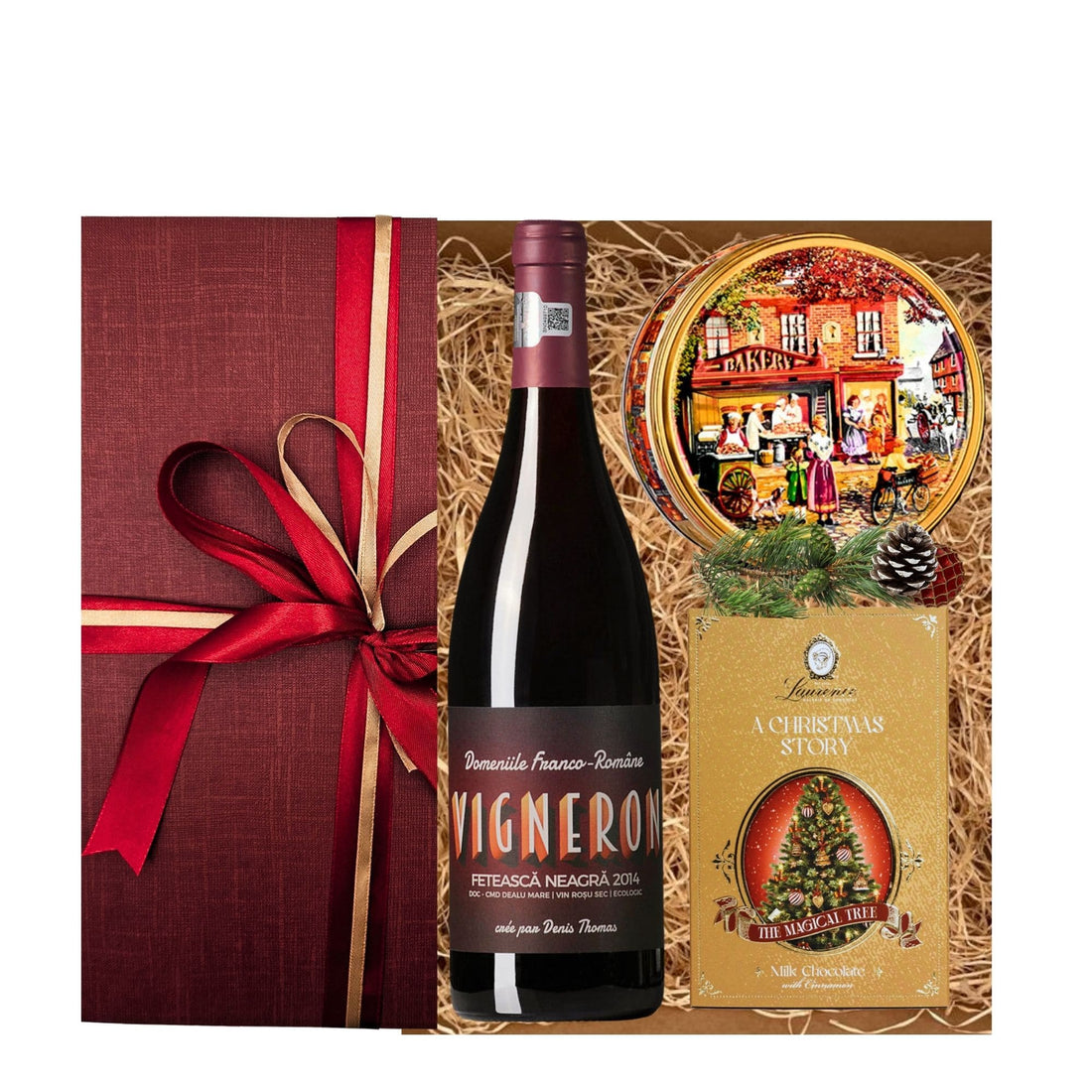 Cadou Crăciun Vin Roșu Joy