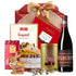 Cadou Paște Vin Roșu & Armonie cu vin Vigneron, trufe Mathez și biscuiți Savinese în cutie festivă