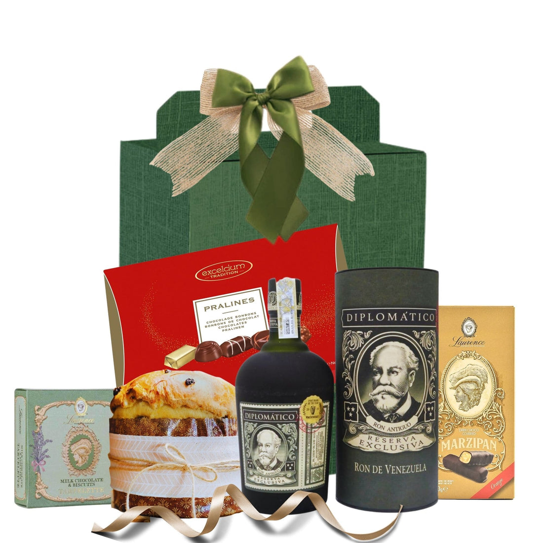 Cutie Diplomatico Reverie cu Rom Reserva Exclusiva, panettone artizanal și praline gourmet