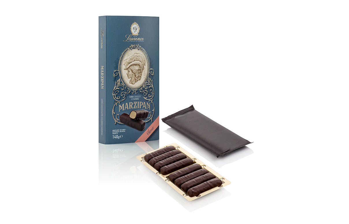 Laurence – Marzipan Classic cu ciocolată (8 bucăți, 140 g)
