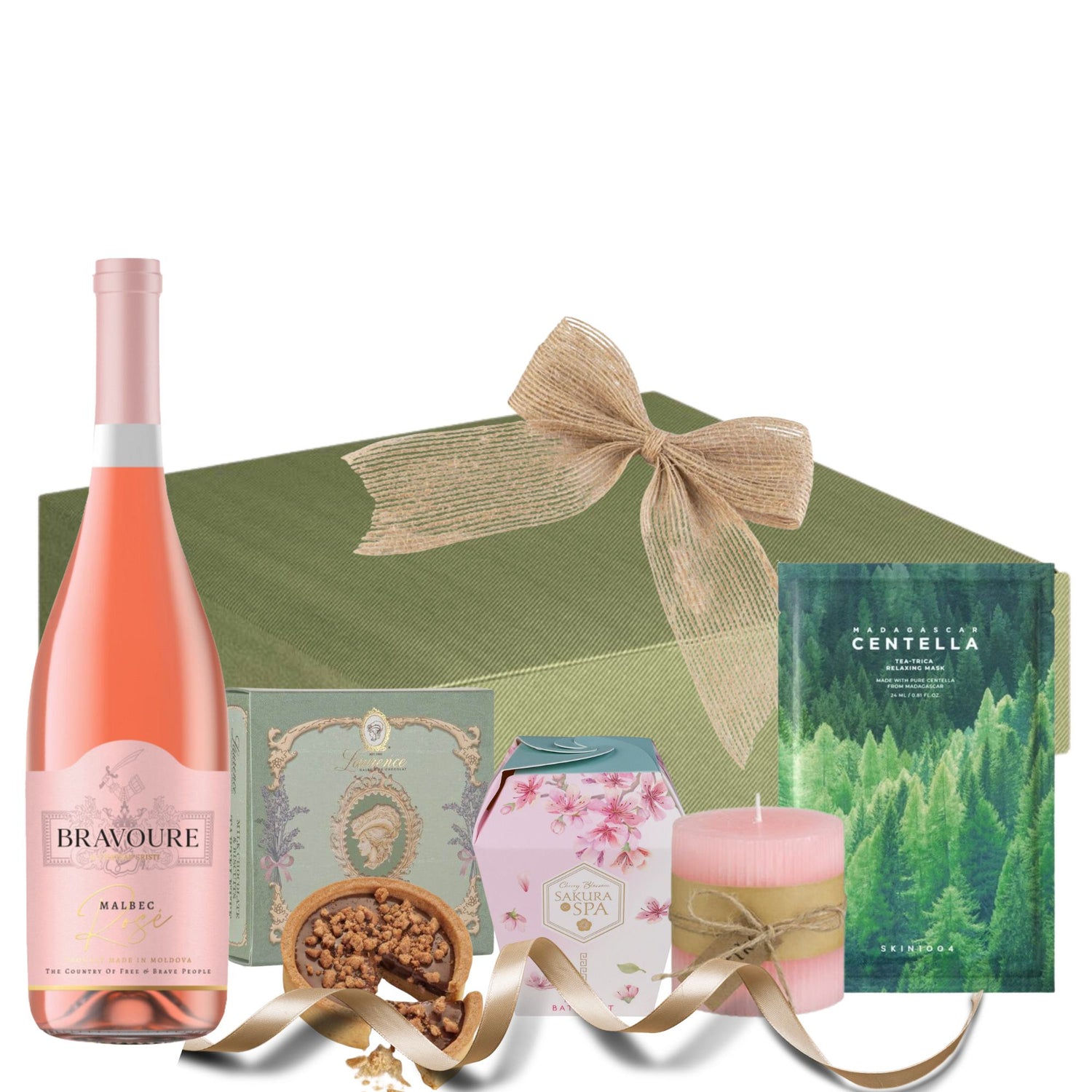 Cadouri corporate 8 martie cu vin rose si produse spa premium