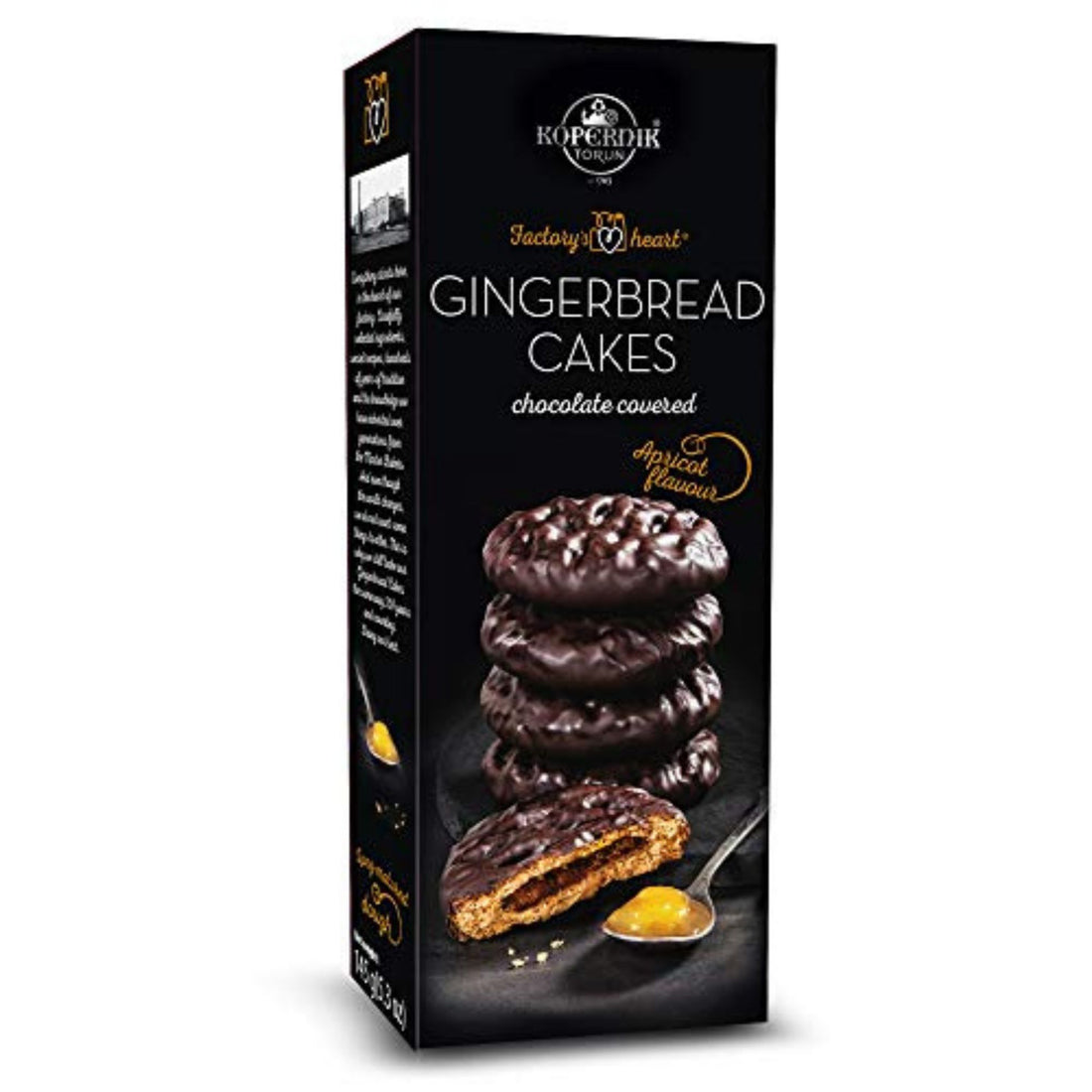 turta dulce kopernik ciocolata neagra si portocala 145g
